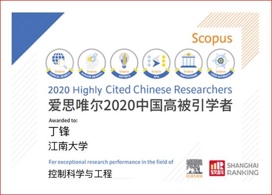 Certificate_2020 Most Cited Chinese Researchers 中国高被引学者